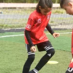 Samuel Castaño, futbolista caleño de 9 años.