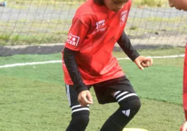 Samuel Castaño, futbolista caleño de 9 años.