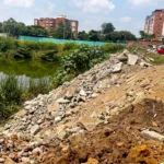 Zona afectada por escombros. Foto: Alcaldía de Cali.
